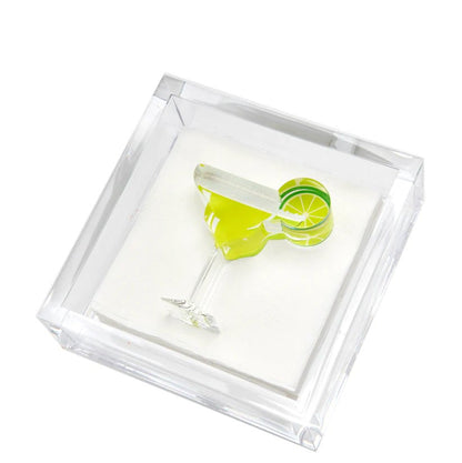 Margarita Acrylic Cocktail Napkin Holder - Tara Wilson Designs