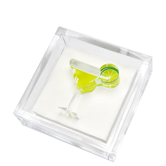 Margarita Acrylic Cocktail Napkin Holder - Tara Wilson Designs