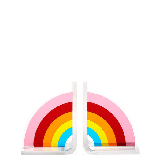 Mirrored Rainbow Acrylic Bookends - Tara Wilson Designs