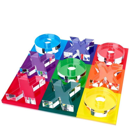 Multicolor Acrylic Tic Tac Toe - Tara Wilson Designs