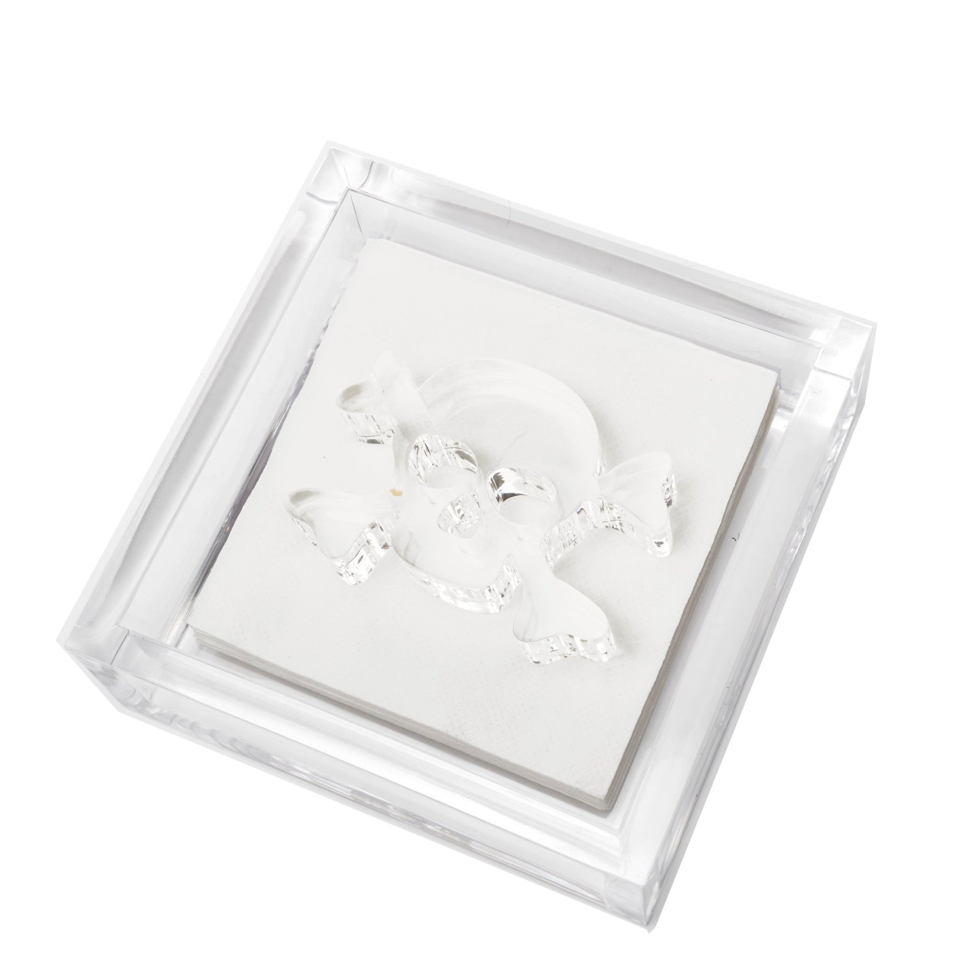 Skull Acrylic Cocktail Napkin Holder - Tara Wilson Designs