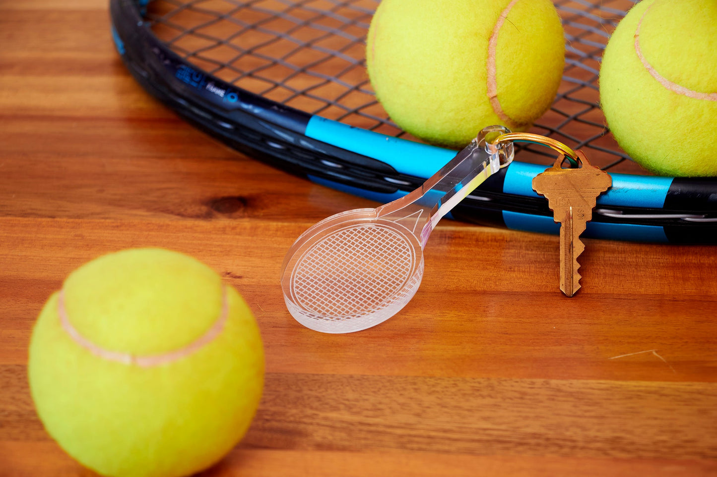 Tennis Racquet Acrylic Keychain - Tara Wilson Designs