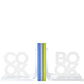 White Cook & Book Acrylic Bookends - Tara Wilson Designs
