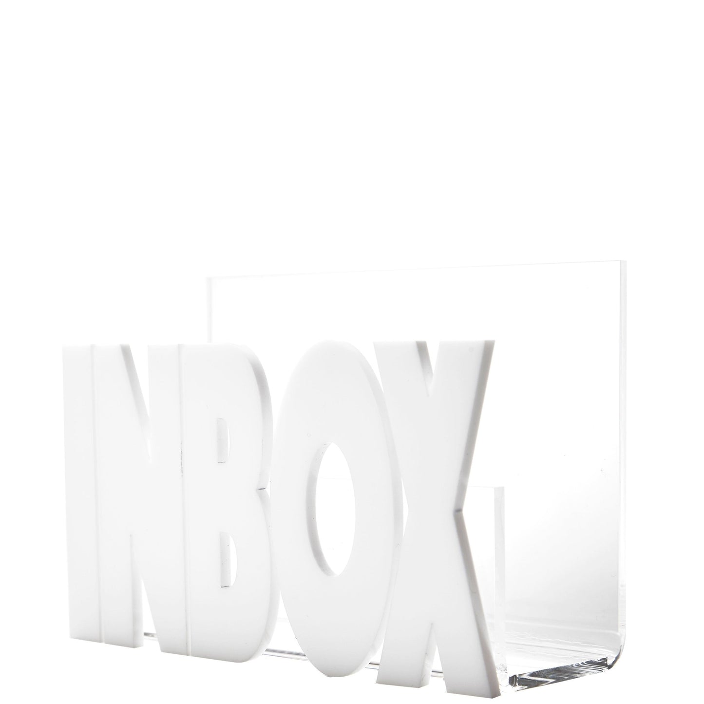 White Inbox Acrylic Holder - Tara Wilson Designs