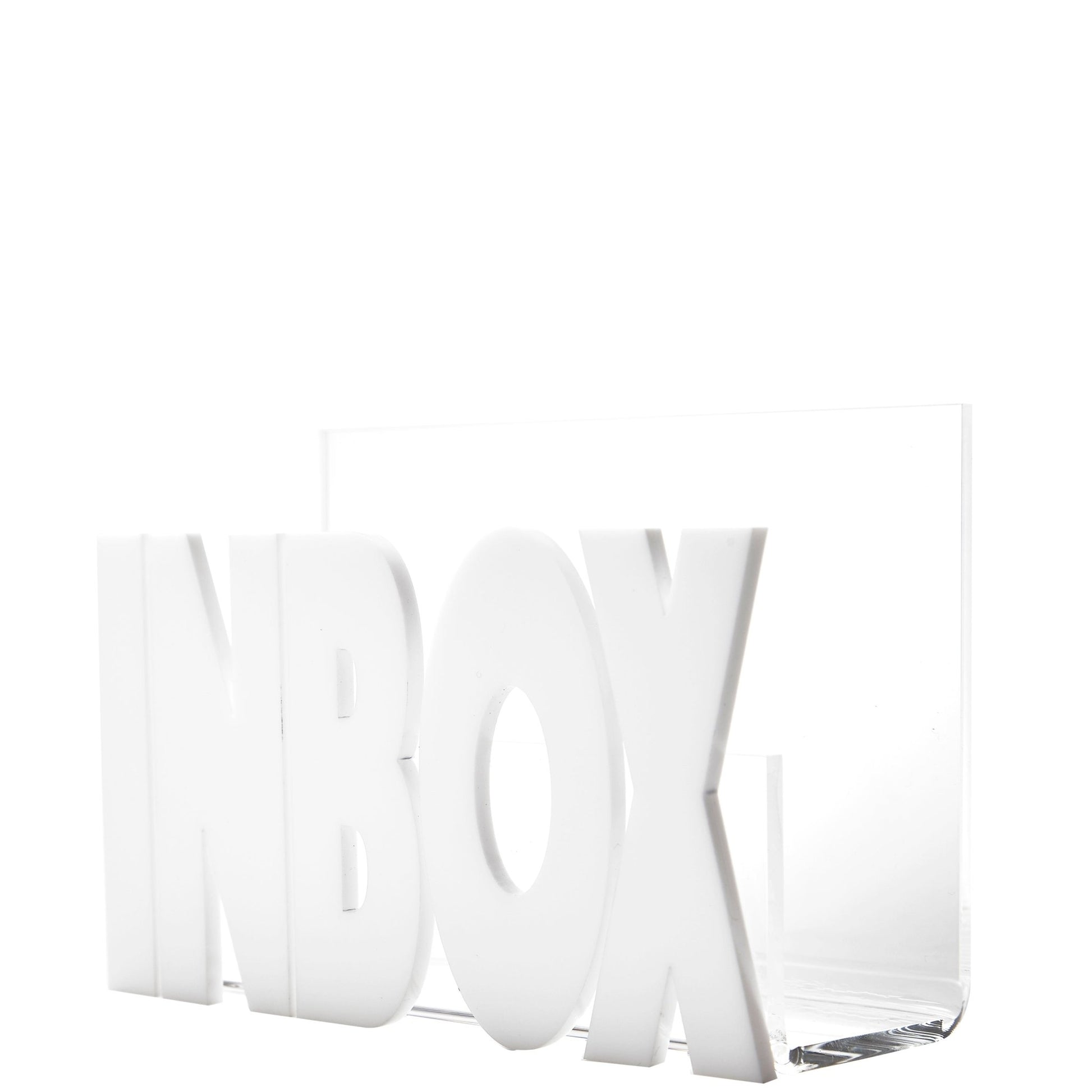 White Inbox Acrylic Holder - Tara Wilson Designs